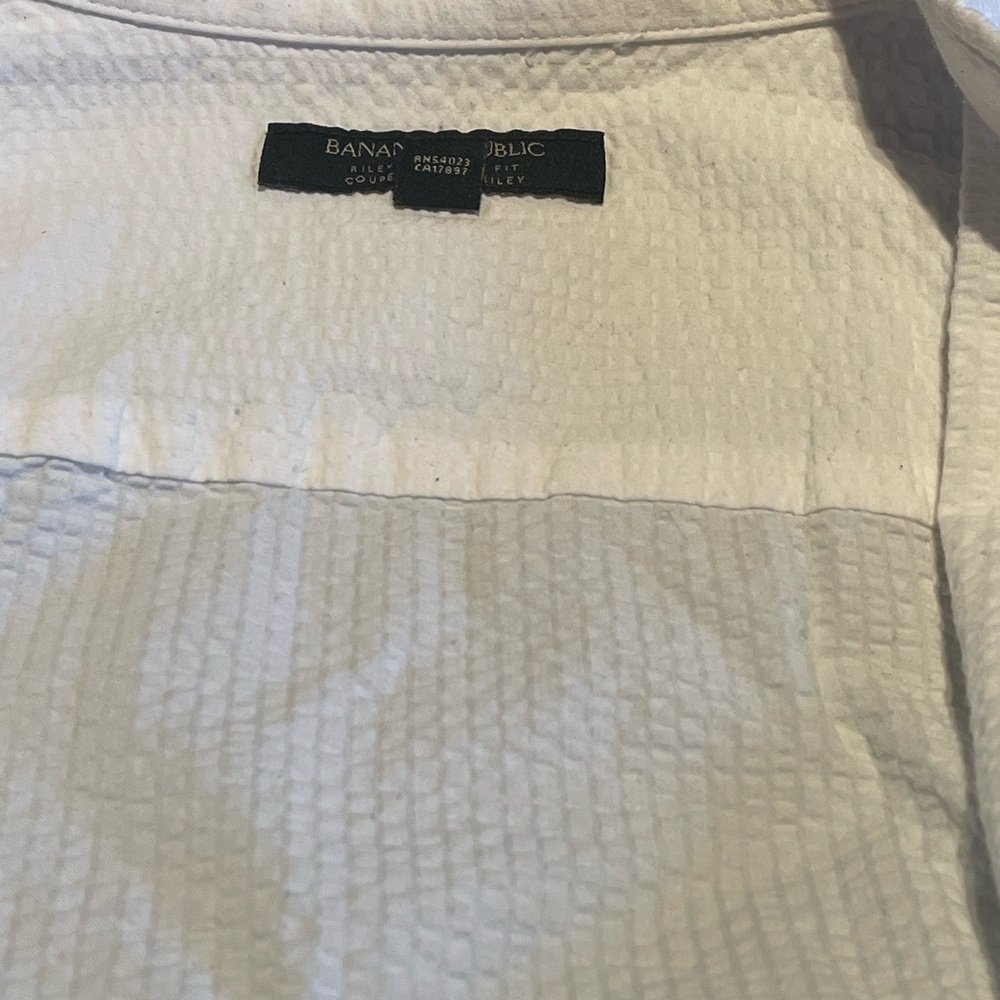 Banana republic white Cotten crepe shirt